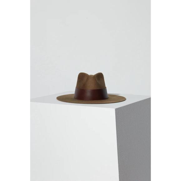 NEW JANESSA LEONE montana hat in camel - Picture 4 of 5